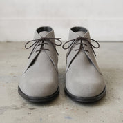 Men's Light Gray Suede Chukka Boots — Popham