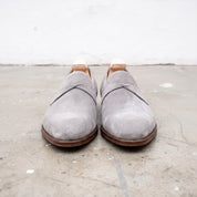 Men's Light Gray Suede Loafers — Hamley — Hamley