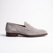 Men's Light Gray Suede Loafers — Hamley — Hamley