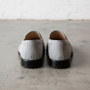 Men's Light Gray Suede Tassel Loafers — Woolton