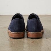 Men's Navy Cap-Toe Suede Oxfords — Culrain