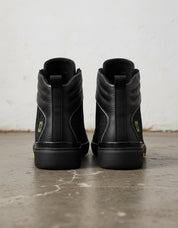 Men's Premium Full-Grain Leather Biker Boots - Moto Biking Boot - back-view