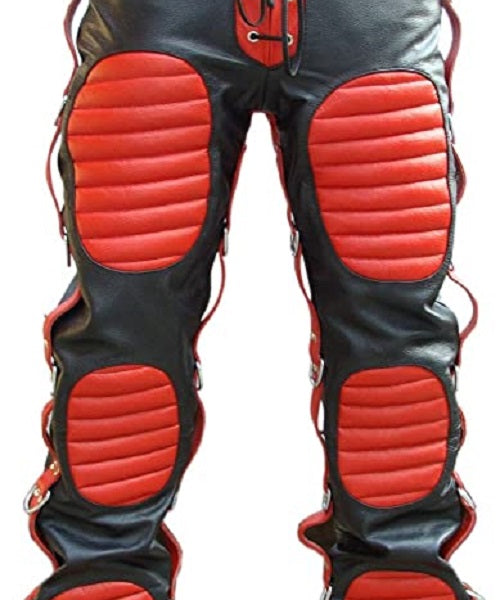 Mens Real Leather Roker Pants Heavy Duty stylish Pants Jeans