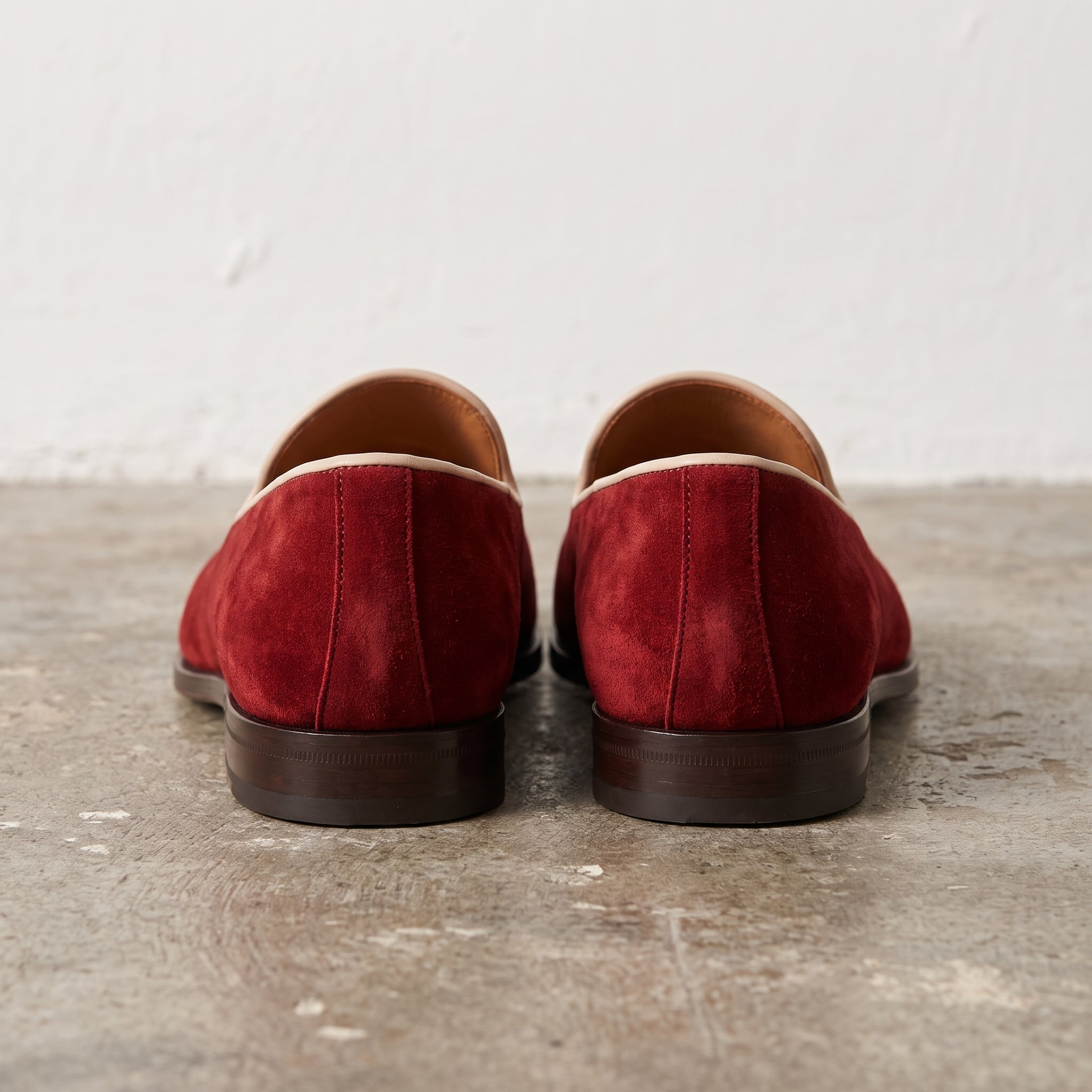 Men's Red Suede Loafers — Abbeyton