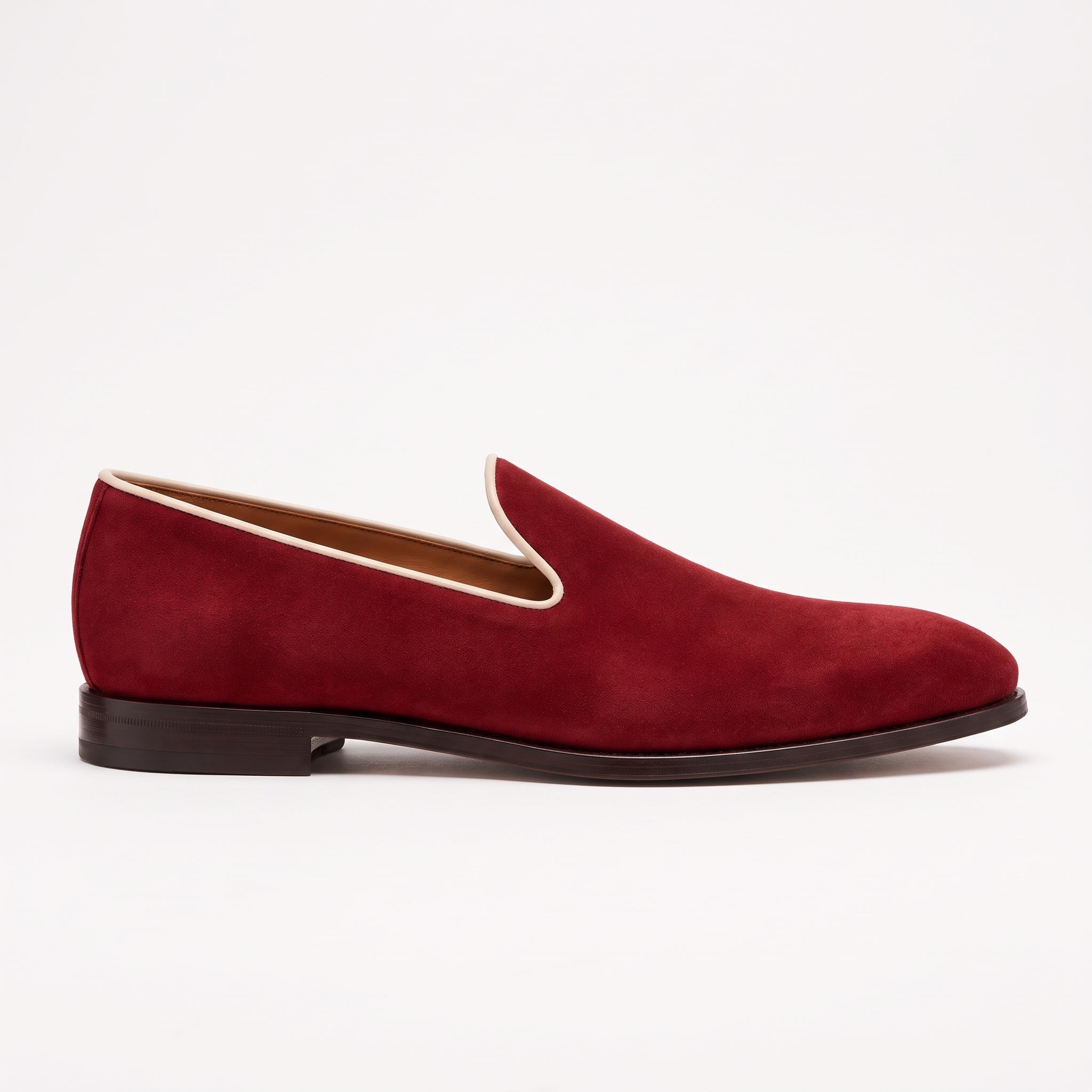 Men's Red Suede Loafers — Abbeyton