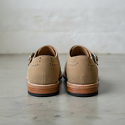 Men's Royal Tan Cap-Toe Suede Double Monk Strap Shoes — Newmarket