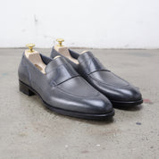 Men's Slate Blue Apron-Toe Leather Moccasins — Millington — Millington