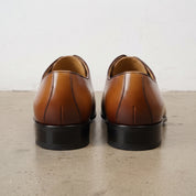 Men's Tan and Brown Wingtip Cap-Toe Leather Oxfords — Truro