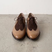Men's Tan and Dark Brown Leather Oxfords — Edbrook