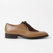 Men's Tan and Dark Brown Leather Oxfords — Edbrook