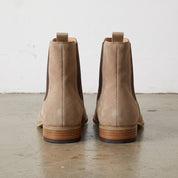 Men's Tan and Dark Brown Suede Chelsea Boots — Eldridge