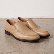 Men's Tan Apron-Toe Leather Loafers — Hargreaves — Hargreaves