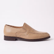 Men's Tan Apron-Toe Leather Loafers — Hargreaves — Hargreaves