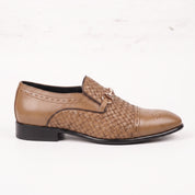 Men's Tan Cap-Toe Leather Bit Loafers — Hodson