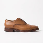 Men's Tan Cap-Toe Leather Oxfords — Estcourt