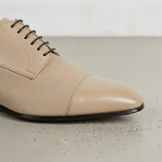 Men's Tan Cap-Toe Suede and Leather Oxfords — Doveton