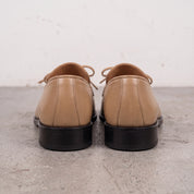 Men's Tan Fringe Apron-Toe Leather Loafers — Braydon