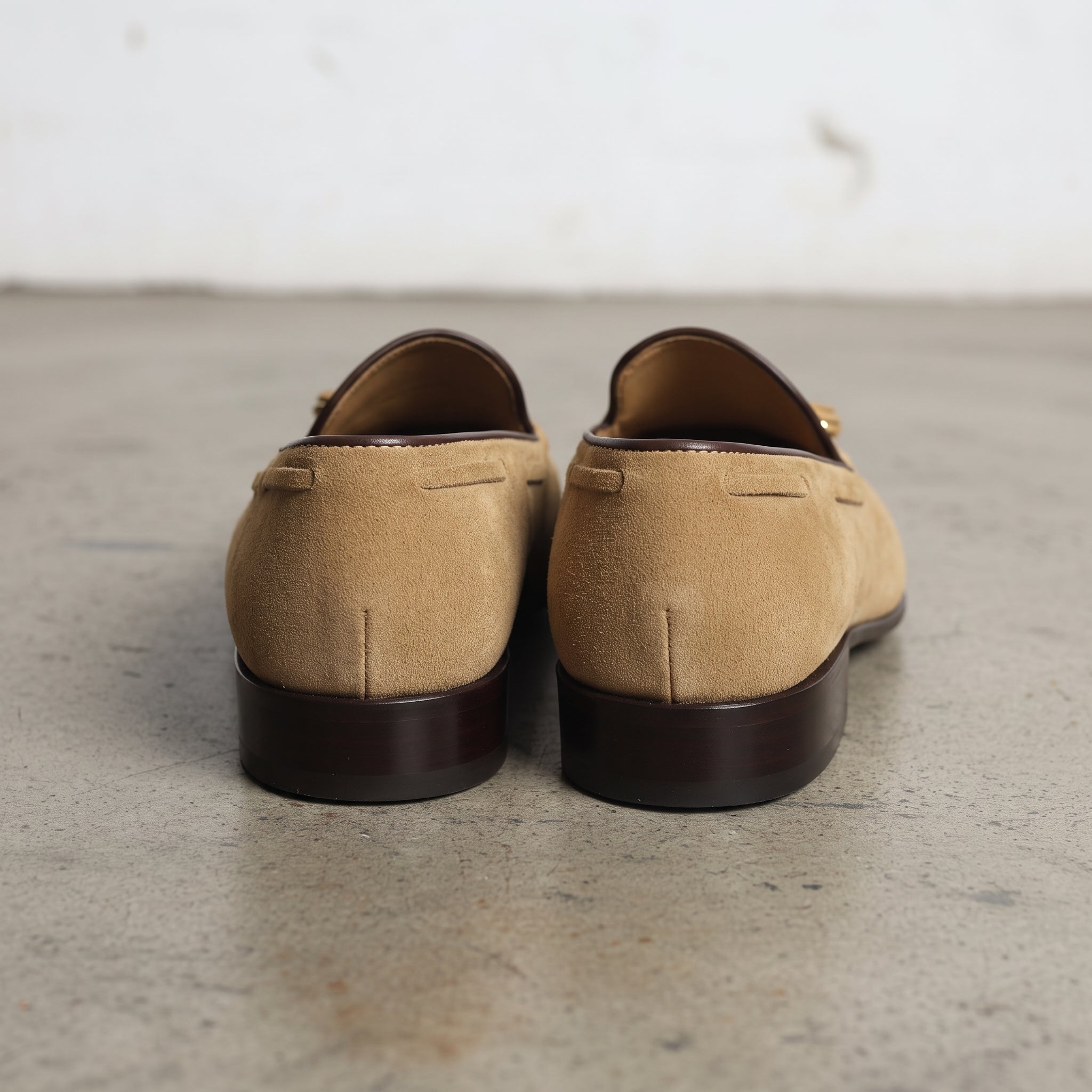 Men's Tan Fringe Suede Tassel Loafers — Colwell