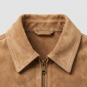 Men's Tan Fringe Suede Western Jacket — Lytton