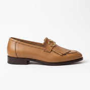 Men's Tan Leather Bit Loafers — Lyme