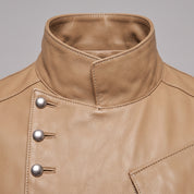 Men's Tan Leather Jacket — Camborne