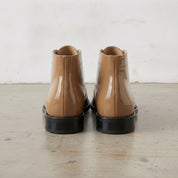 Men's Tan Patent Leather Chukka Boots — Colwood