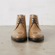 Men's Tan Patent Leather Chukka Boots — Colwood