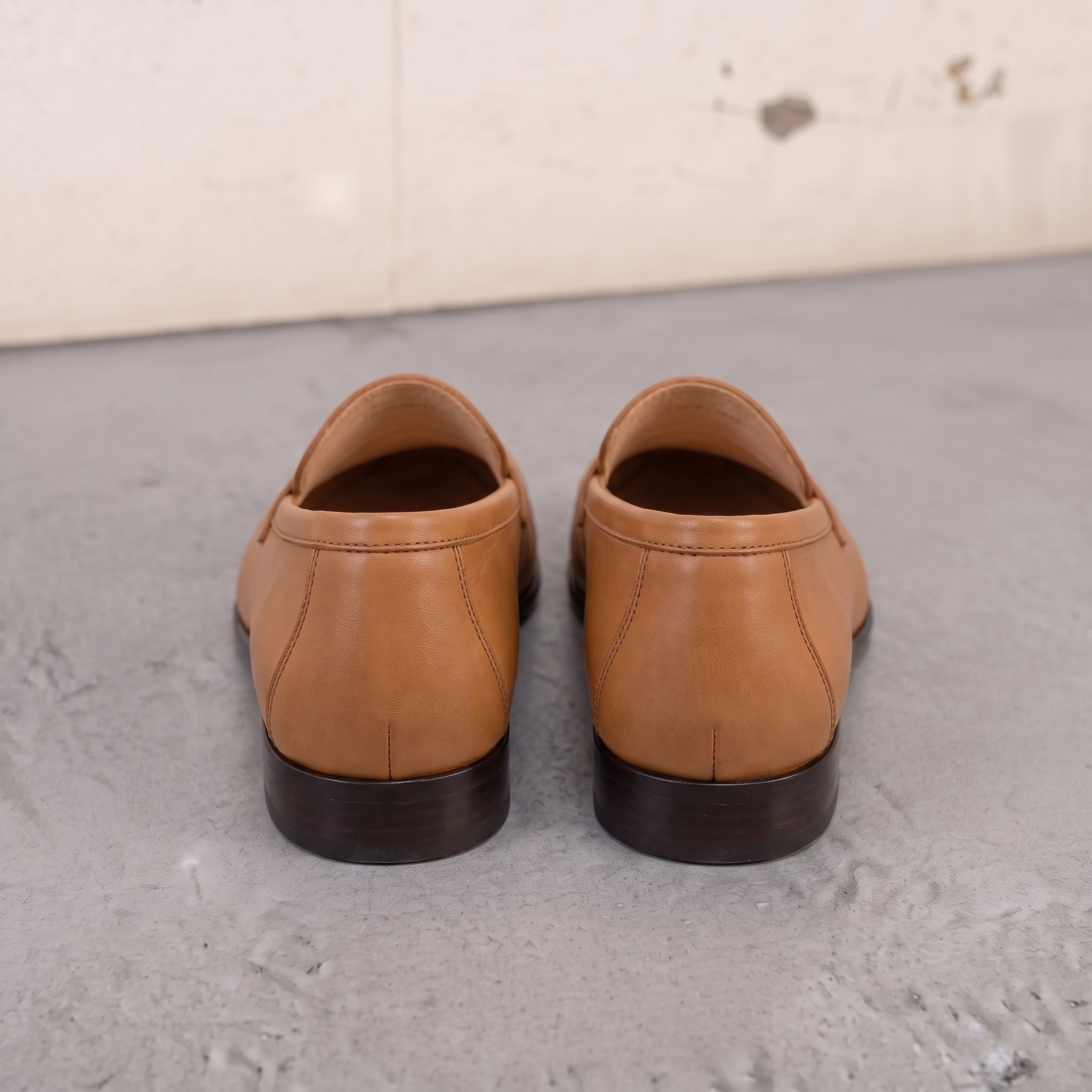 Handcrafted Men's Tan Leather Moccasin Loafers — Finsbury