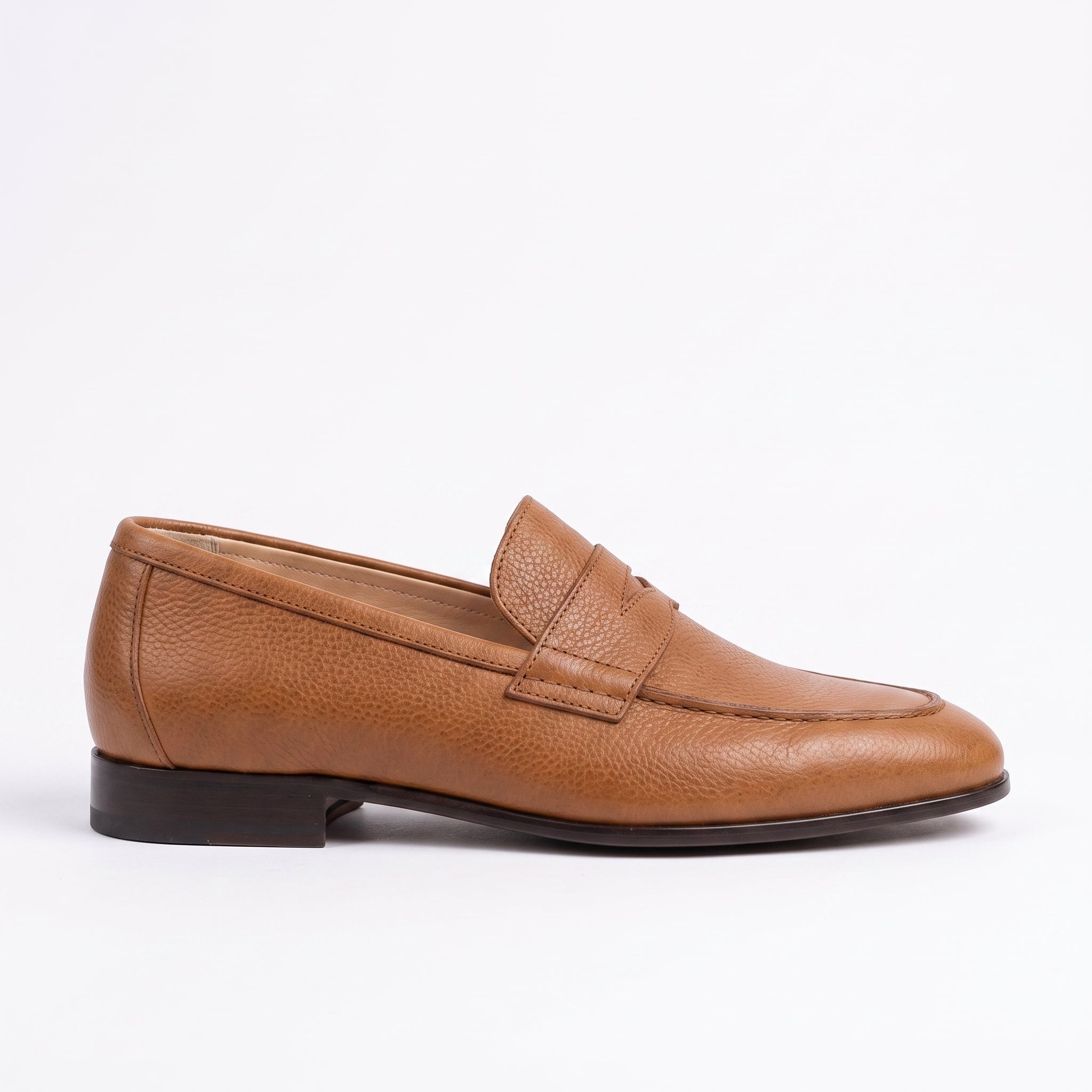 Handcrafted Men's Tan Leather Moccasin Loafers — Finsbury