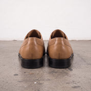 Men's Tan Perforated Leather Derby Shoes — Ingham