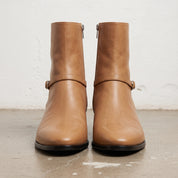 Men's Tan Plain-Toe Leather Jodhpur Boots — Humphrey