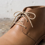 Men's Tan Plain-Toe Leather Chukka Boots — Woolworth