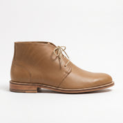 Men's Tan Plain-Toe Leather Chukka Boots — Woolworth