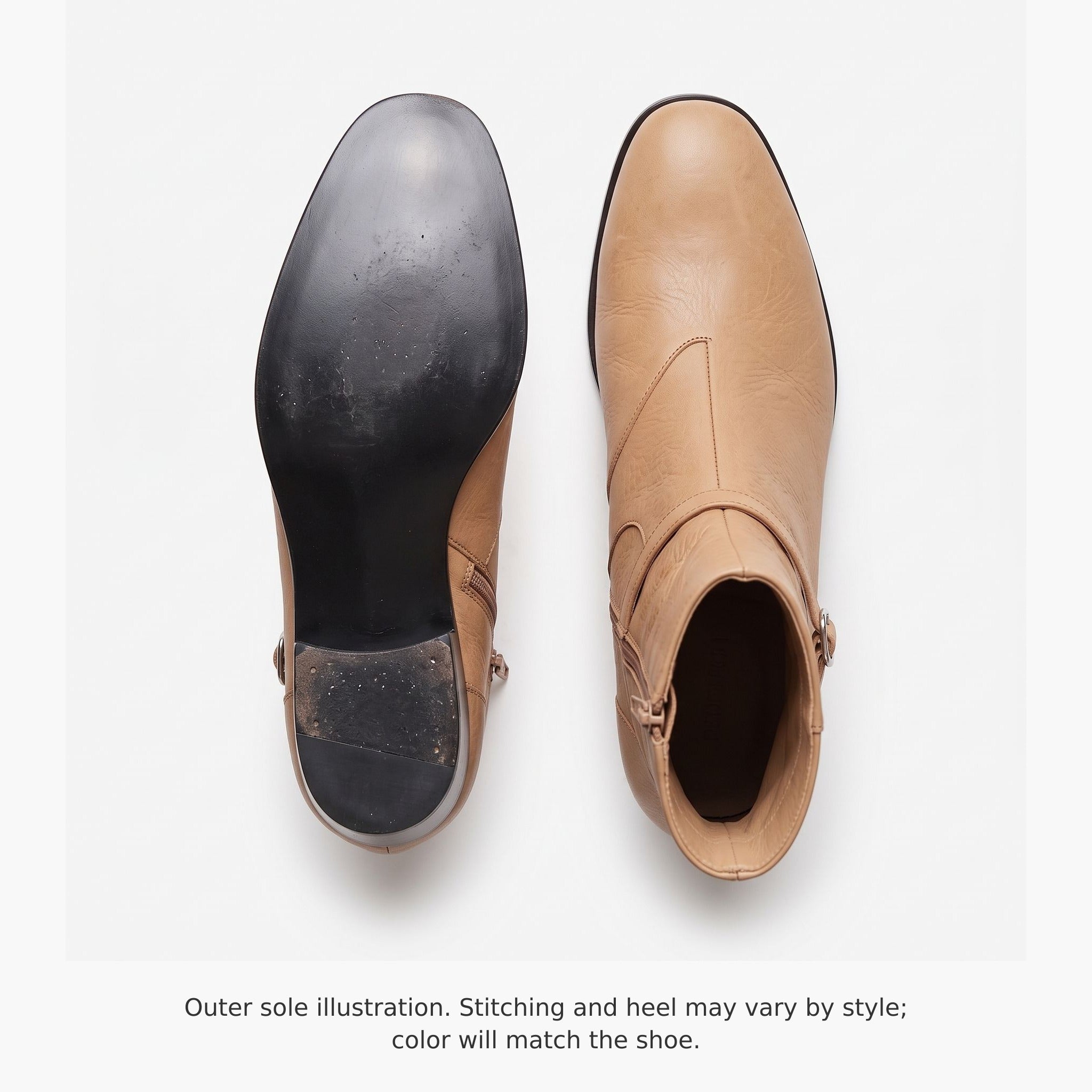 Men's Tan Plain-Toe Leather Jodhpur Boots — Fenhurst