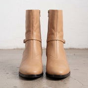 Men's Tan Plain-Toe Leather Jodhpur Boots — Fenhurst