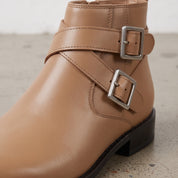 Men's Tan Plain-Toe Leather Jodhpur Boots — Pemberton