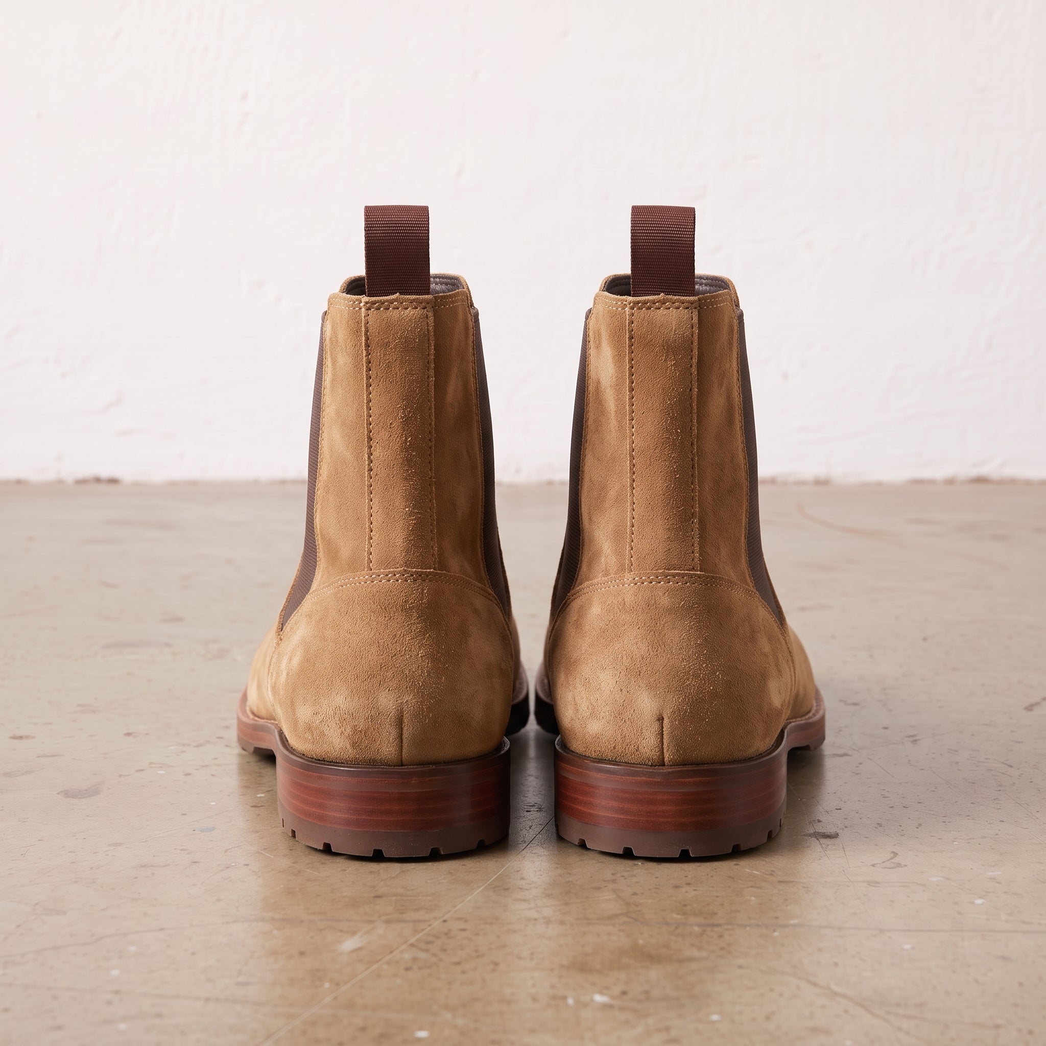 Men's Tan Suede Chelsea Boots — Addingham