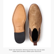 Men's Tan Suede Chelsea Boots — Addingham