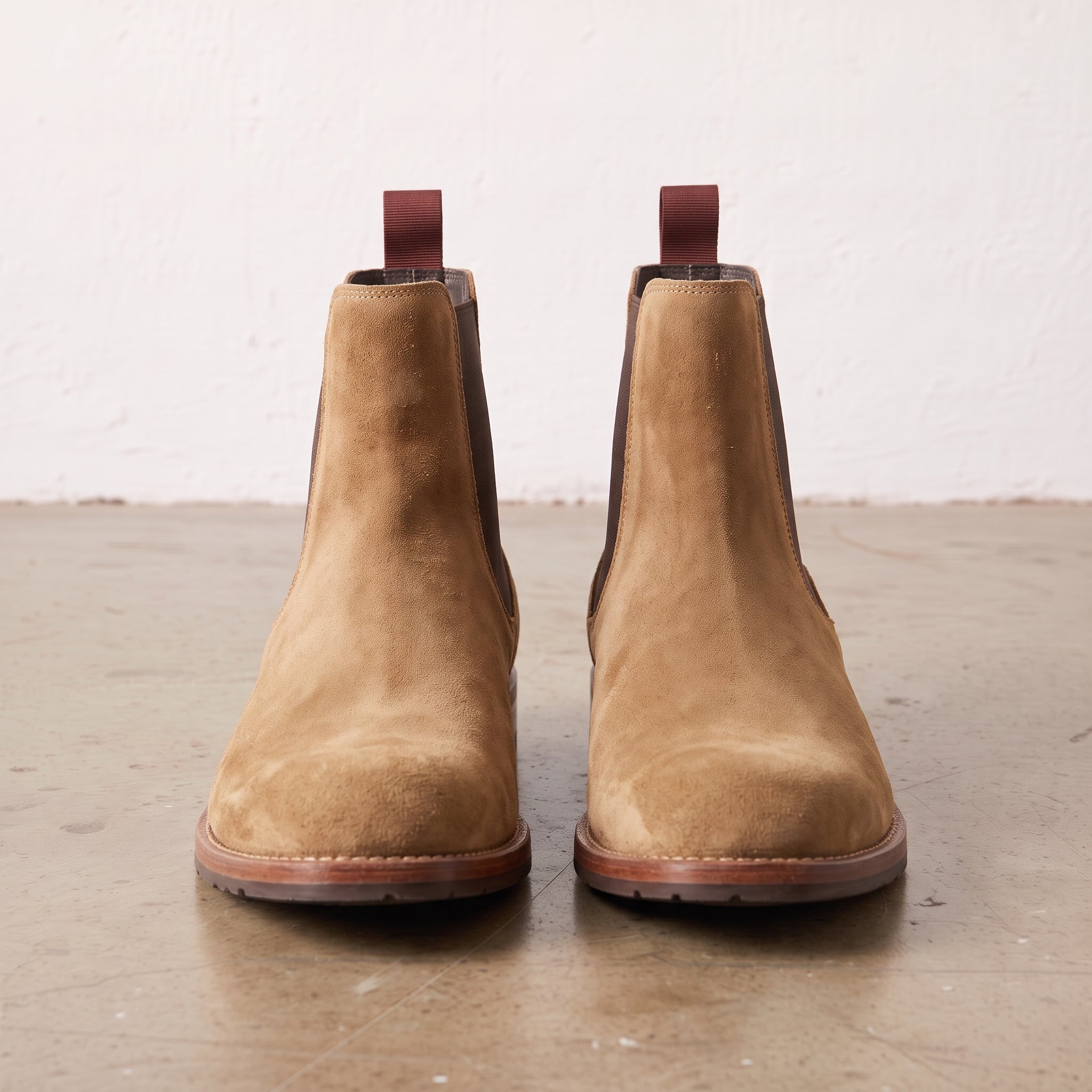 Men's Tan Suede Chelsea Boots — Addingham