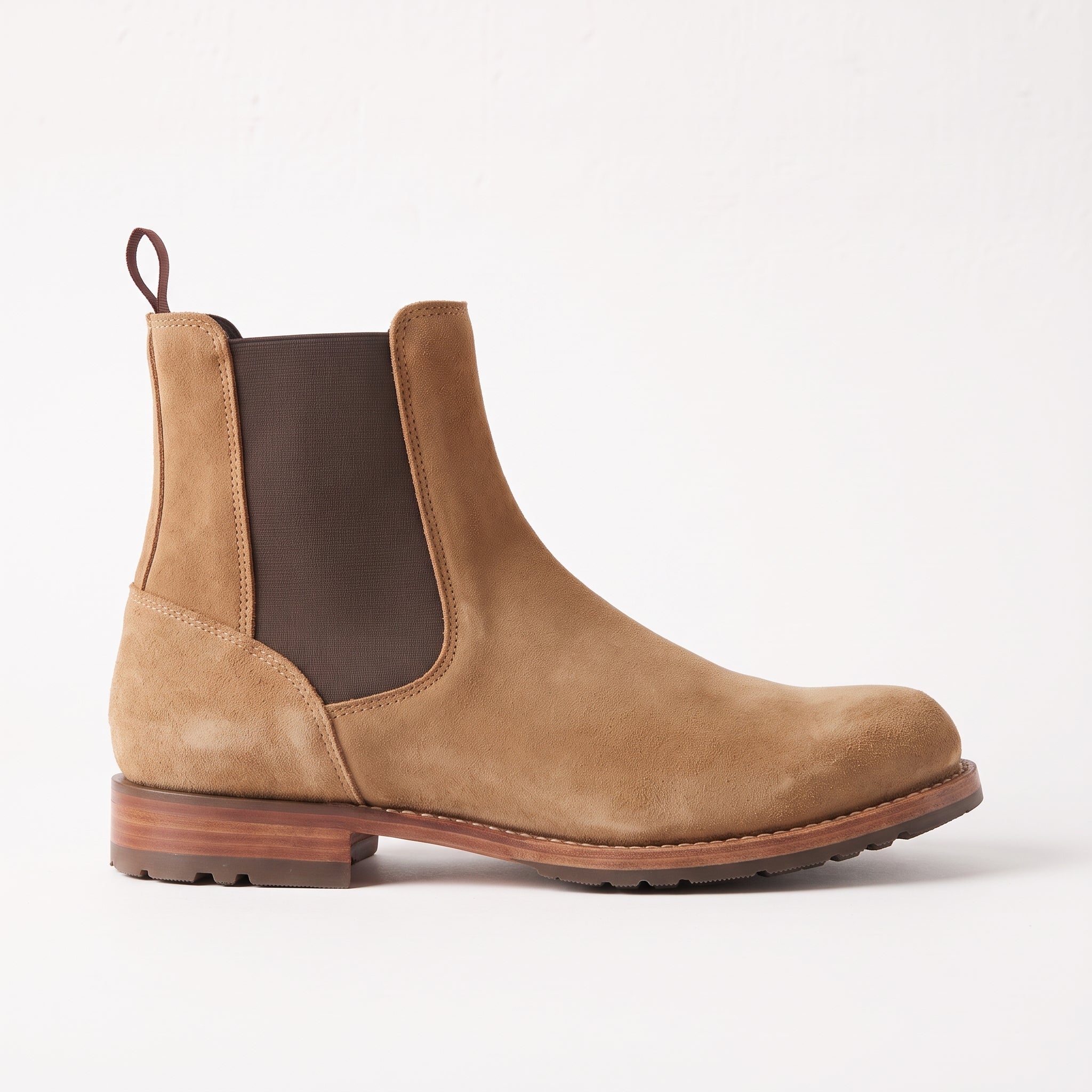 Men's Tan Suede Chelsea Boots — Addingham