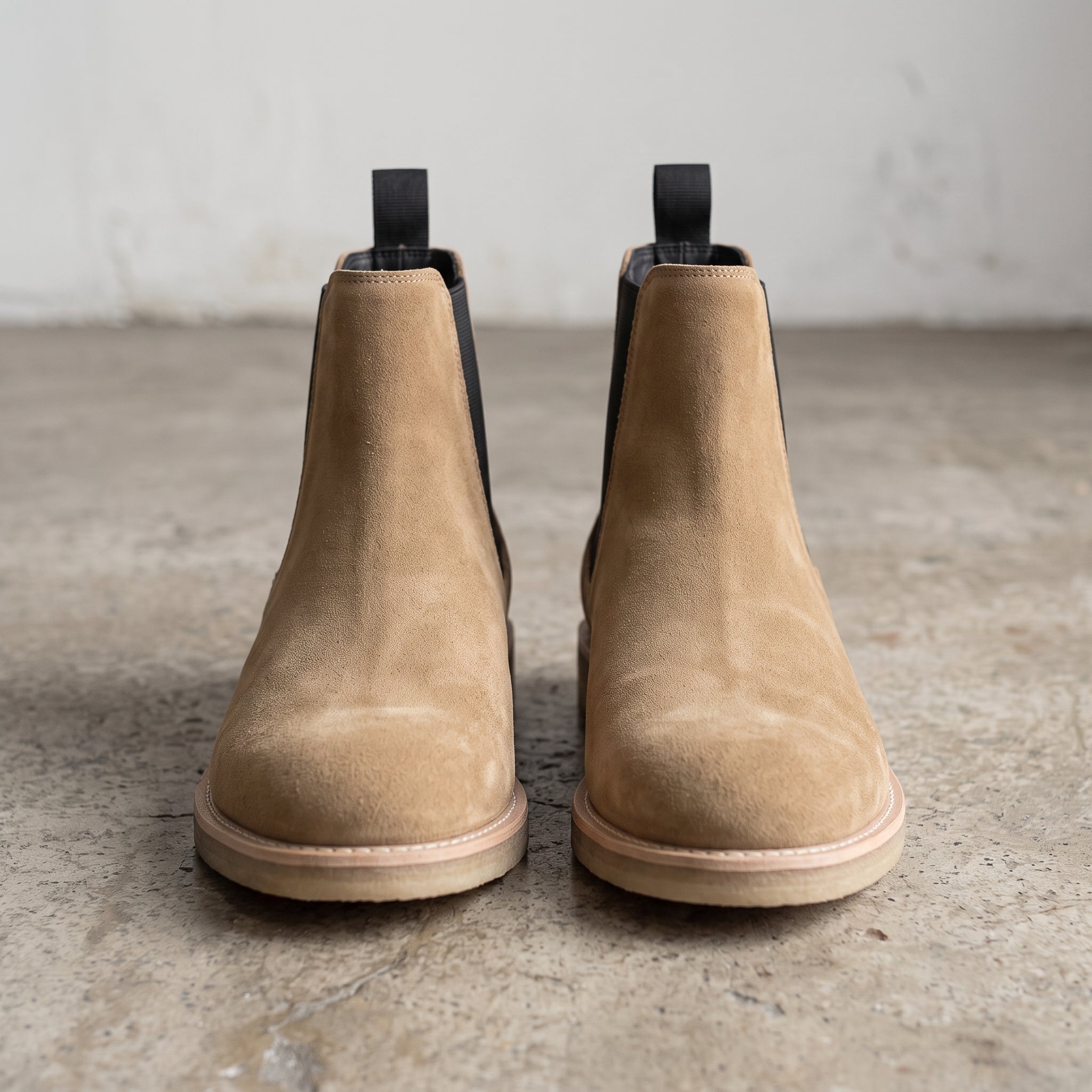 Men's Tan Suede Chelsea Boots — Aymer