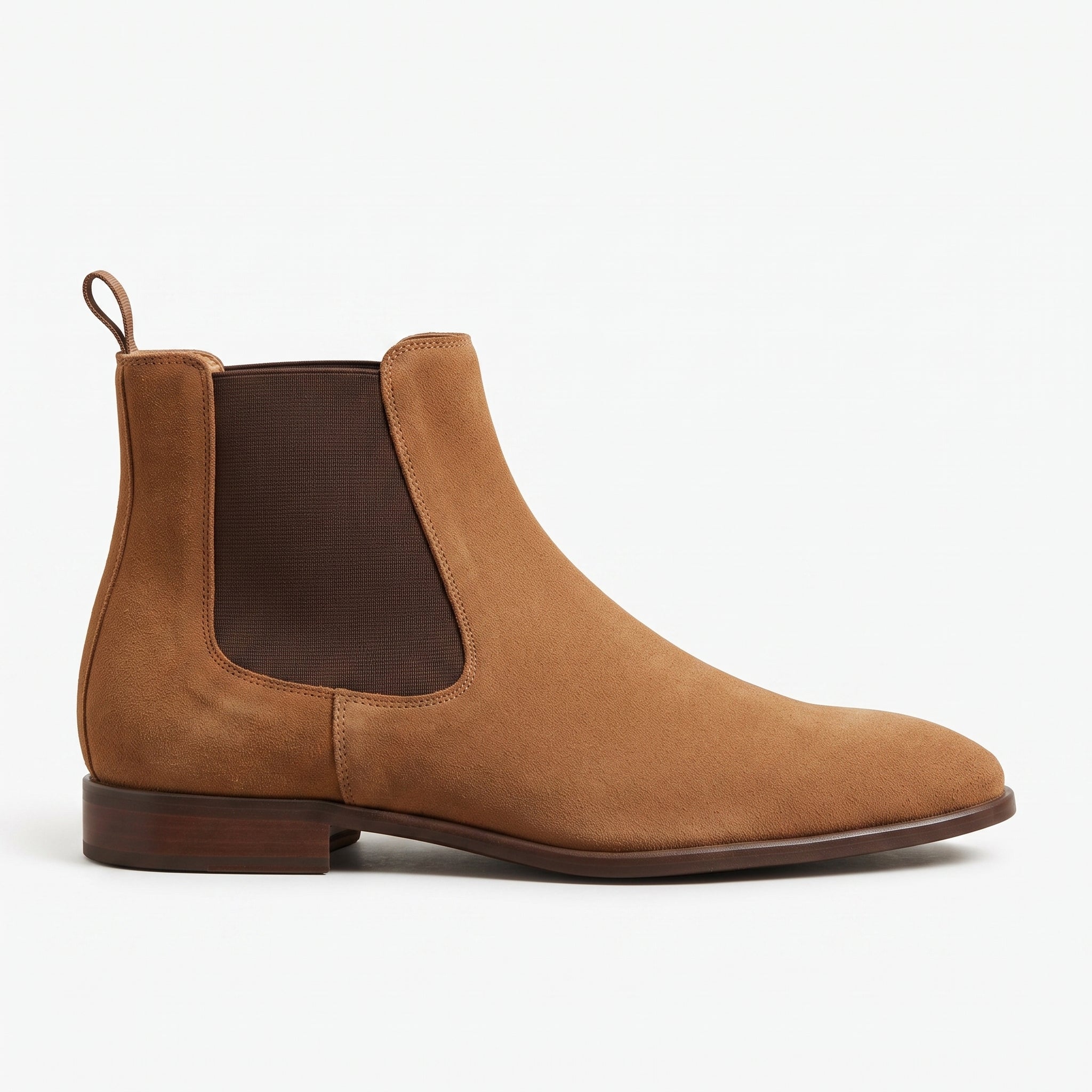 Men's Tan Suede Chelsea Boots — Hebden