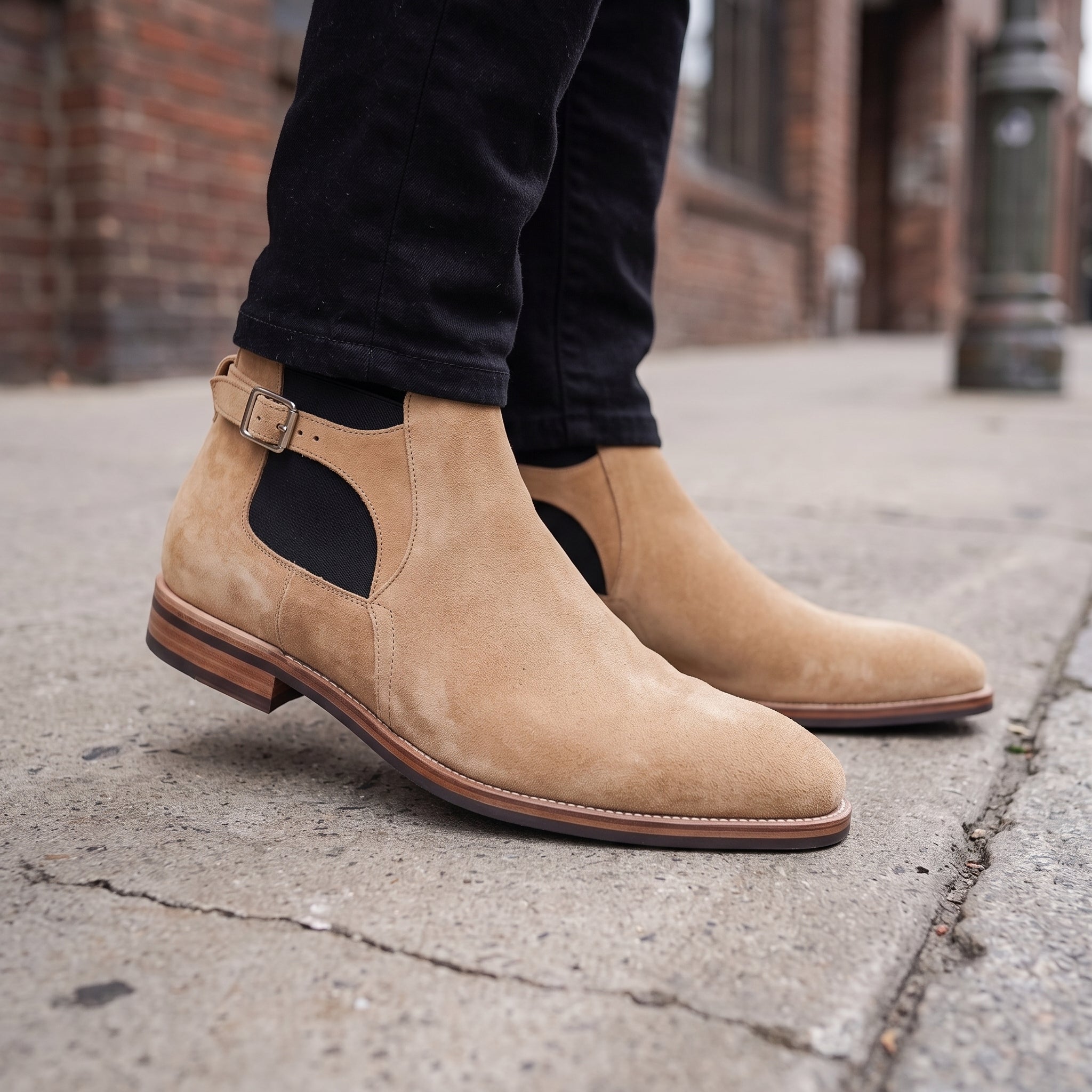 Men's Tan Suede Chelsea Boots — Wickham — Wickham