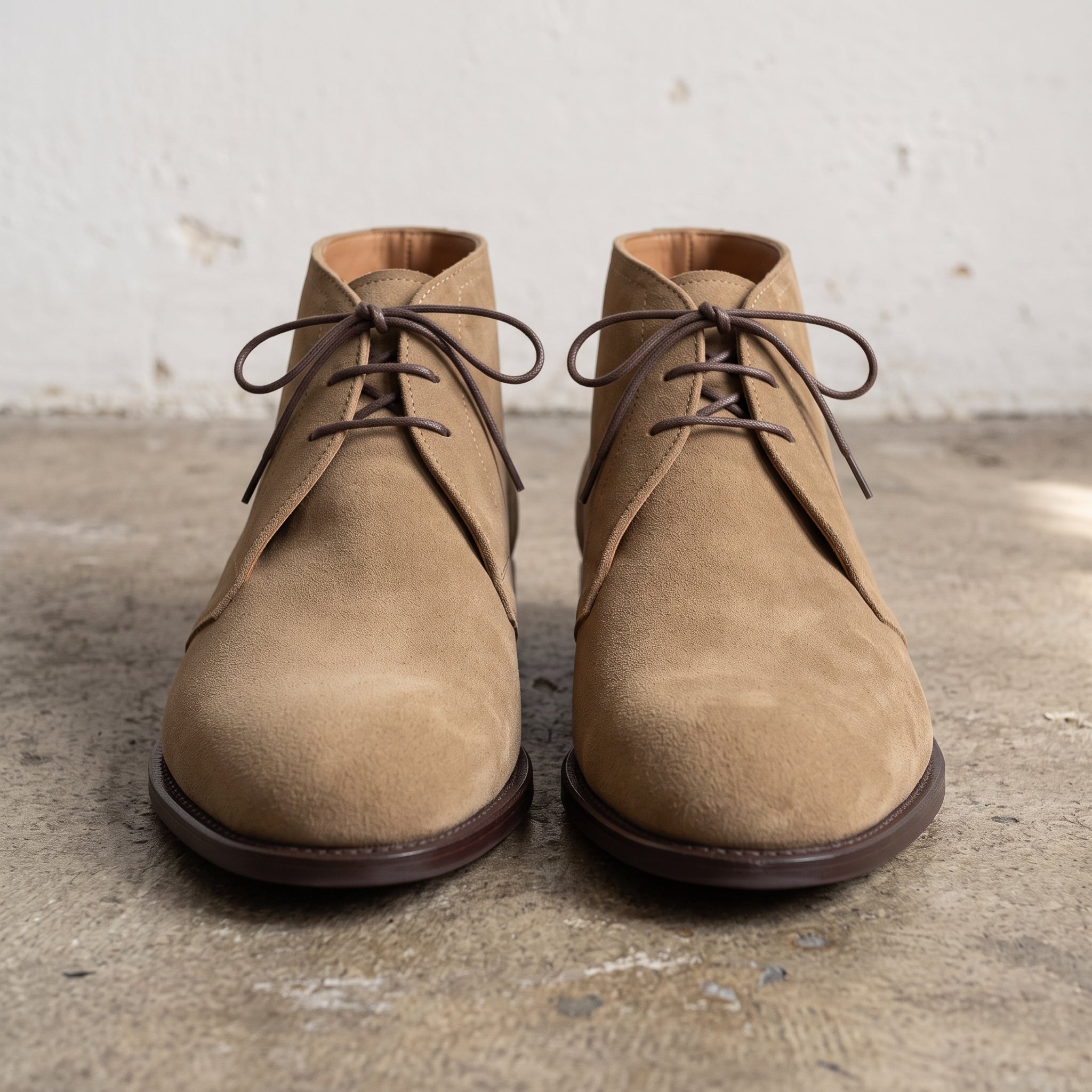 Men's Tan Suede Chukka Boots — Harlowe