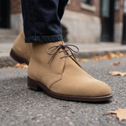 Men's Tan Suede Chukka Boots — Harlowe