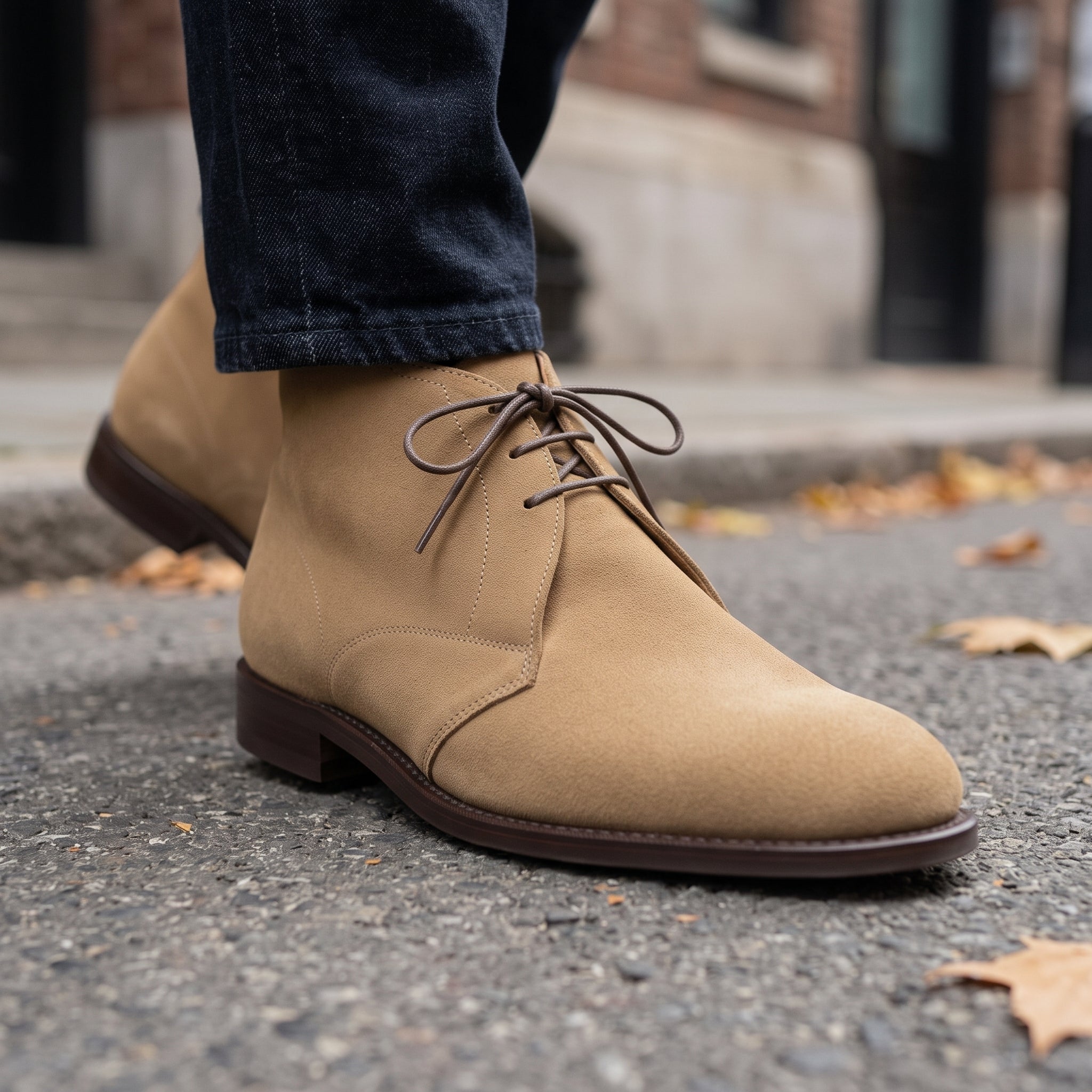 Men's Tan Suede Chukka Boots — Harlowe