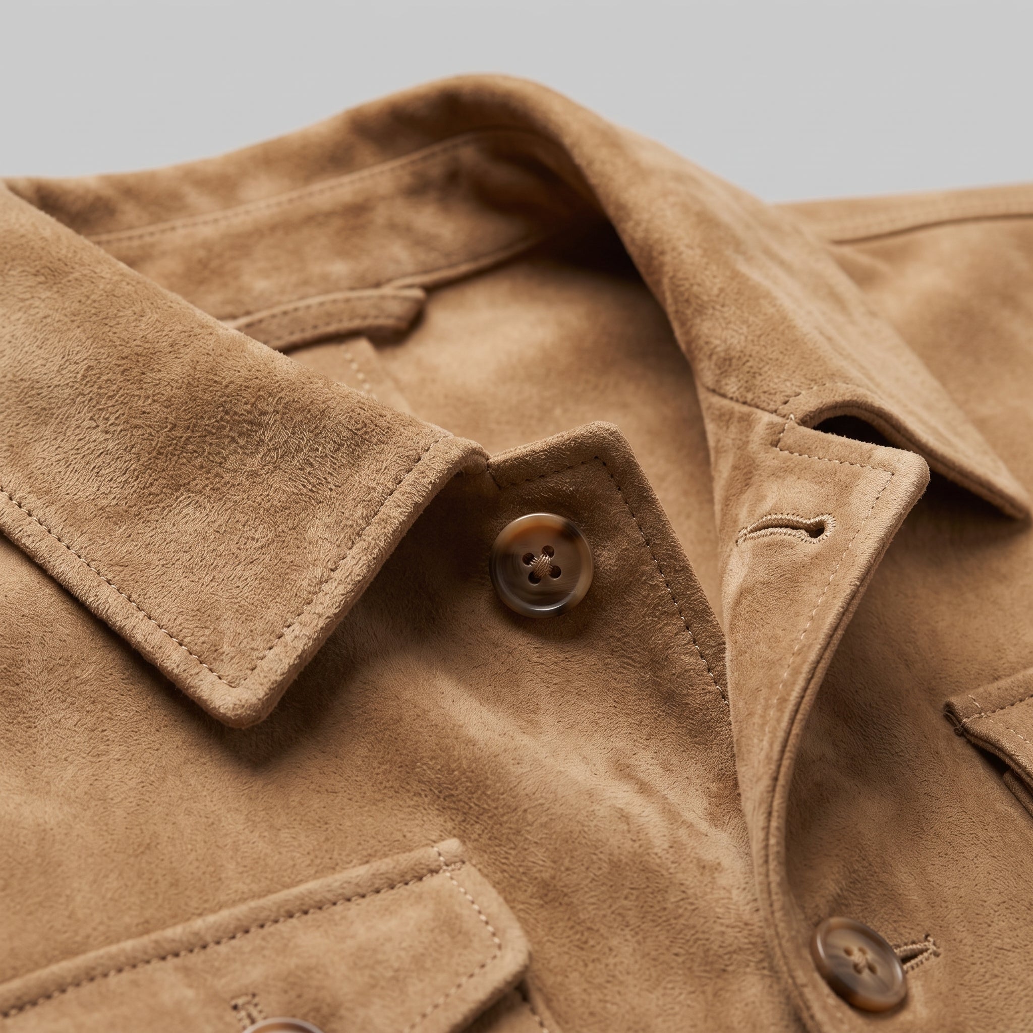 Men's Tan Suede Field Jacket — Aylesbury