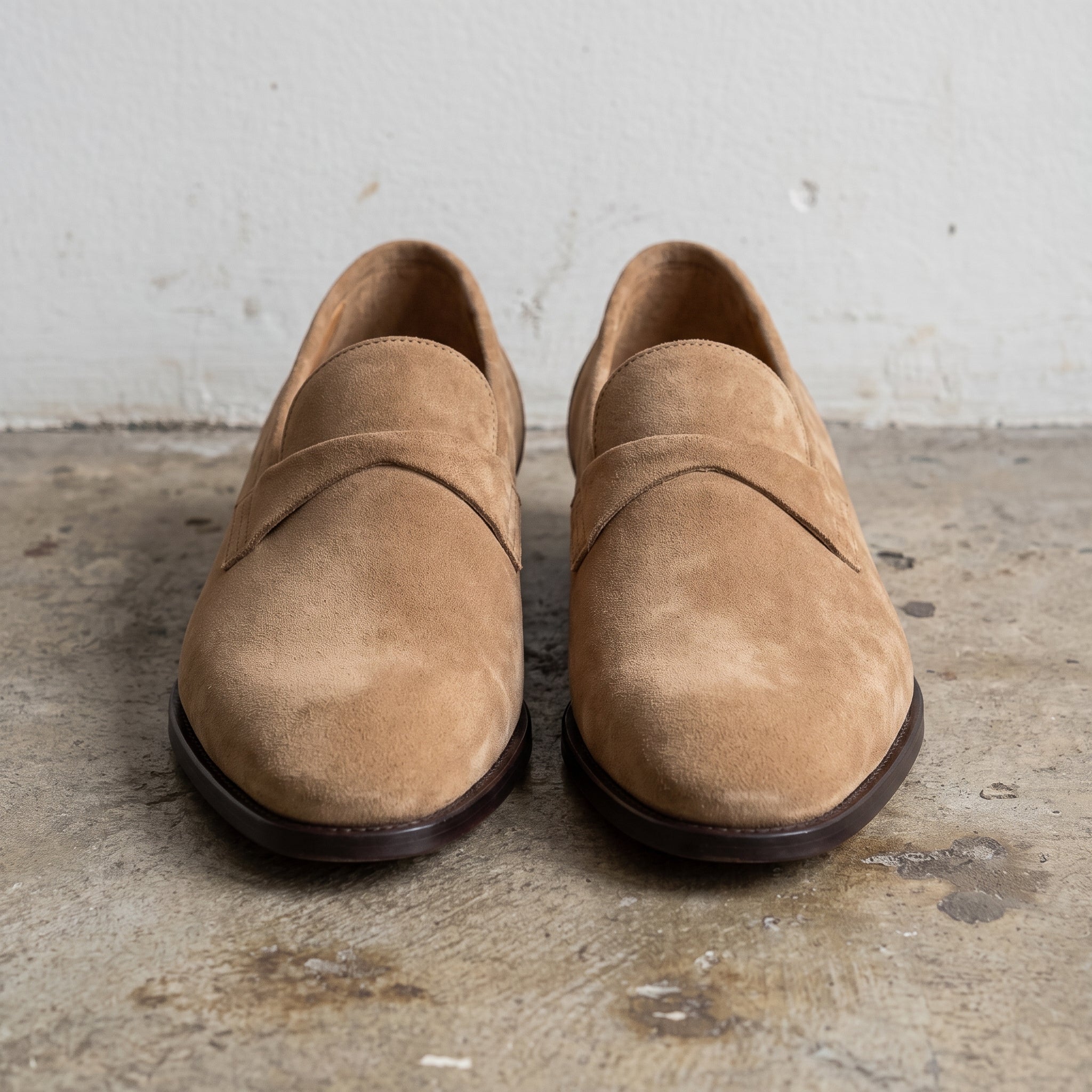 Men's Tan Suede Loafers — Hamley — Hamley