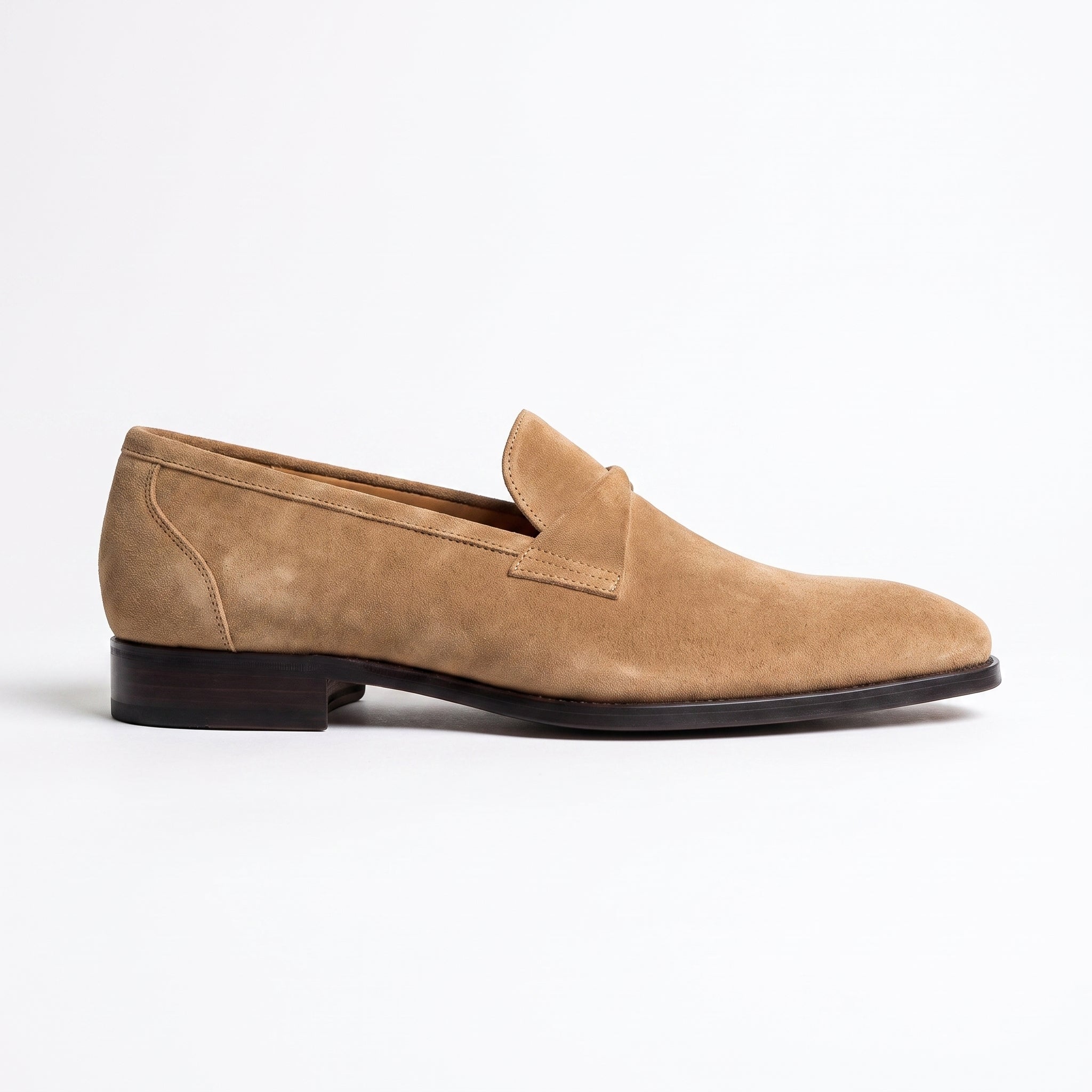Men's Tan Suede Loafers — Hamley — Hamley