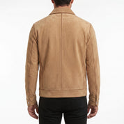 Men's Tan Suede Trucker Jacket — Rotherham
